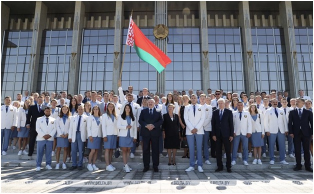 В Минске 9 июля 2021 года состоялись торжественные проводы белорусской спортивной делегации на XXXII летние Олимпийские игры в Токио